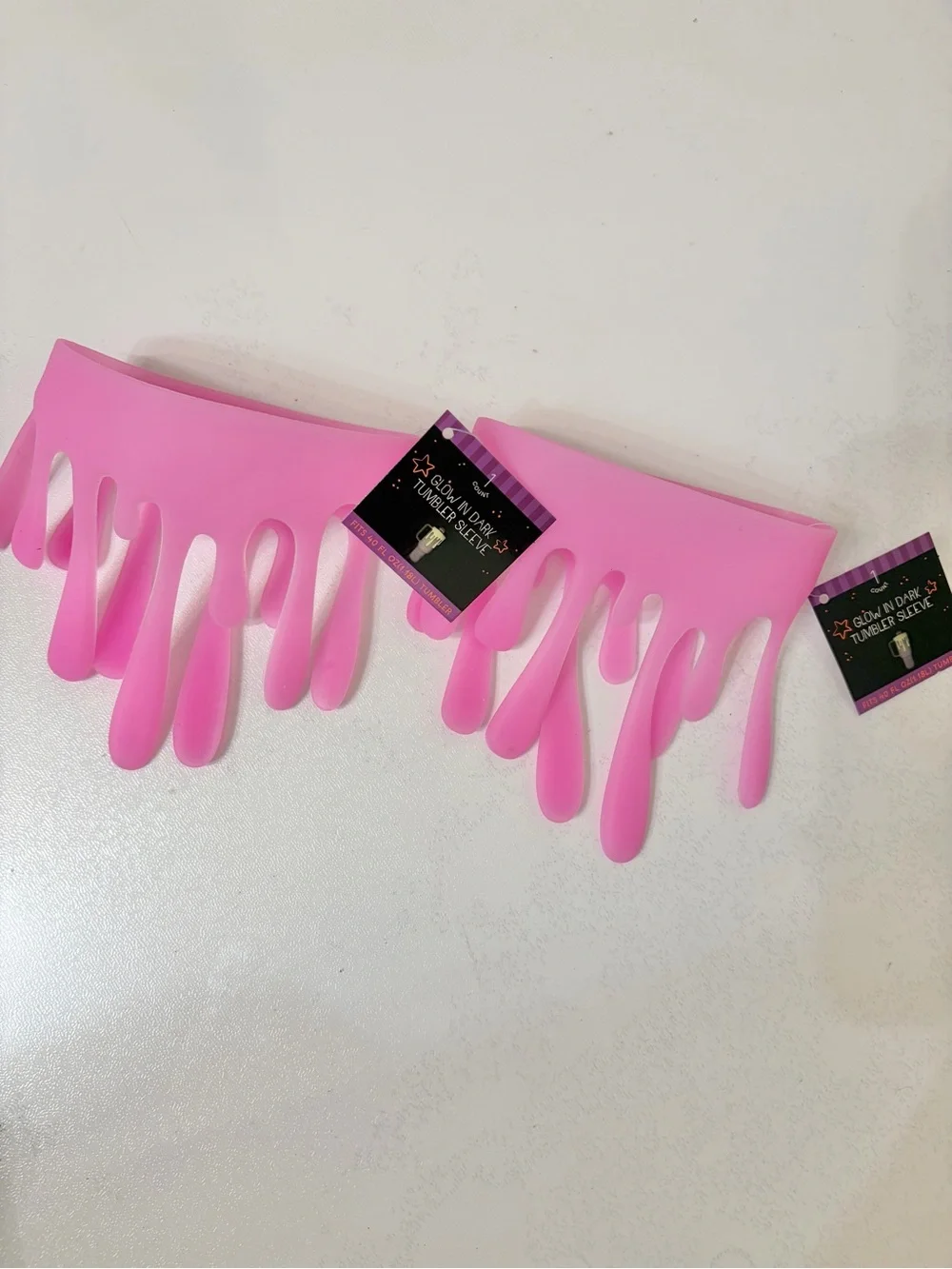 NEW Set of 2 Target Halloween Pink Drip Tumbler Sleeves
